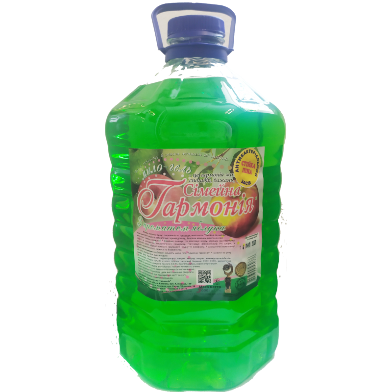 Мило рідке Сімейна Гармонія з ароматом яблука (4822300580053), 5 л